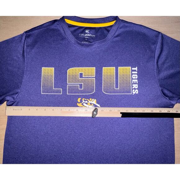 Colosseum Mens Tshirt Size Large LSU Tigers Louisiana SEC Purple Gold - Picture 7 of 8